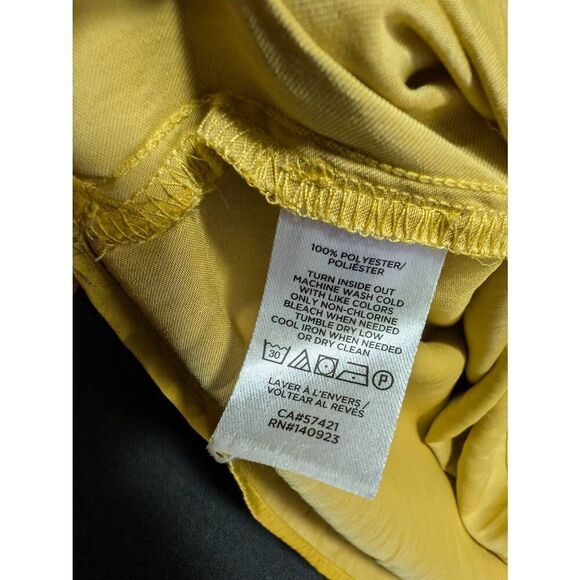 LOFT Gold BOHO long Sleeve Lightweight Gold Buttons blouse Women's Medium - Picture 5 of 6